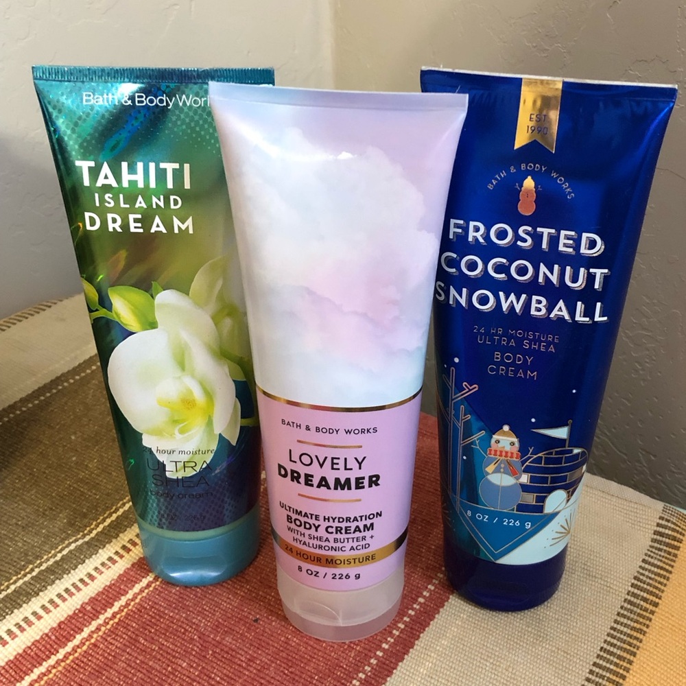 Bath & Body Works Tahiti Island Dream Lovely Dreamer Frosted Coconut Snowball